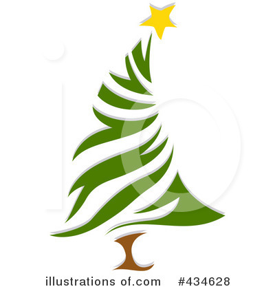 Royalty-Free (RF) Christmas Tree Clipart Illustration by BNP Design Studio - Stock Sample #434628
