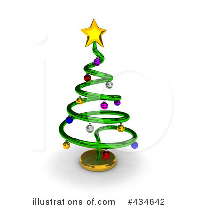 Royalty-Free (RF) Christmas Tree Clipart Illustration by BNP Design Studio - Stock Sample #434642