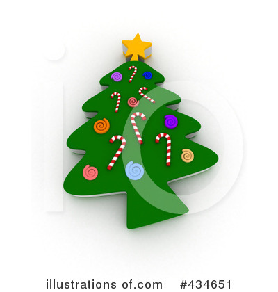 Royalty-Free (RF) Christmas Tree Clipart Illustration by BNP Design Studio - Stock Sample #434651