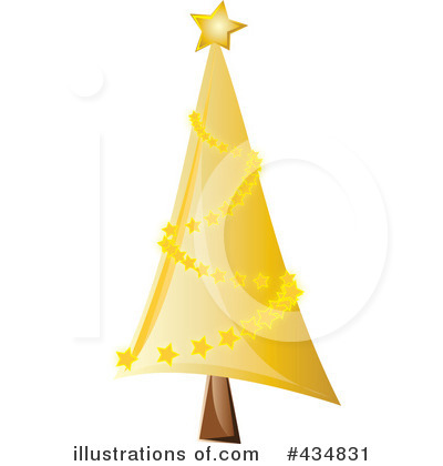 Royalty-Free (RF) Christmas Tree Clipart Illustration by Pams Clipart - Stock Sample #434831