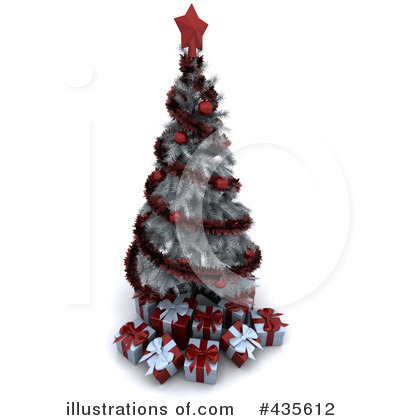 Royalty-Free (RF) Christmas Tree Clipart Illustration by KJ Pargeter - Stock Sample #435612