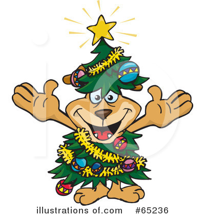 Royalty-Free (RF) Christmas Tree Clipart Illustration by Dennis Holmes Designs - Stock Sample #65236