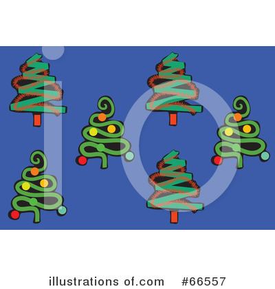 Royalty-Free (RF) Christmas Tree Clipart Illustration by Prawny - Stock Sample #66557
