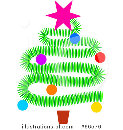 Royalty-Free (RF) Christmas Tree Clipart Illustration by Prawny - Stock Sample #66576