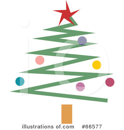 Royalty-Free (RF) Christmas Tree Clipart Illustration by Prawny - Stock Sample #66577