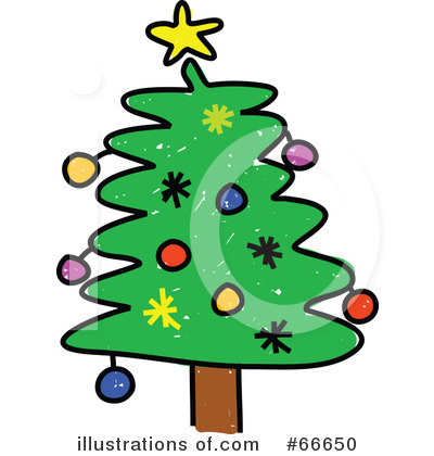 Royalty-Free (RF) Christmas Tree Clipart Illustration by Prawny - Stock Sample #66650