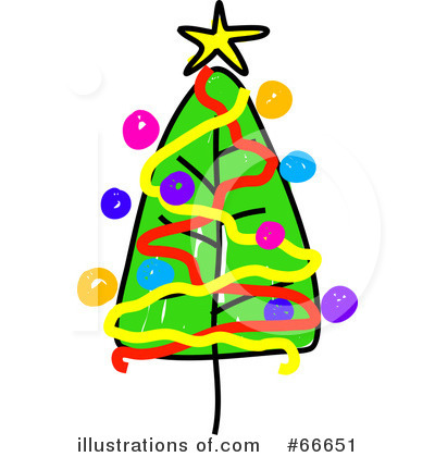 Royalty-Free (RF) Christmas Tree Clipart Illustration by Prawny - Stock Sample #66651