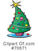 Christmas Tree Clipart #70671 by jtoons