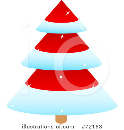 Royalty-Free (RF) Christmas Tree Clipart Illustration by Pushkin - Stock Sample #72163