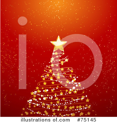 Royalty-Free (RF) Christmas Tree Clipart Illustration by elaineitalia - Stock Sample #75145