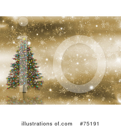 Royalty-Free (RF) Christmas Tree Clipart Illustration by KJ Pargeter - Stock Sample #75191
