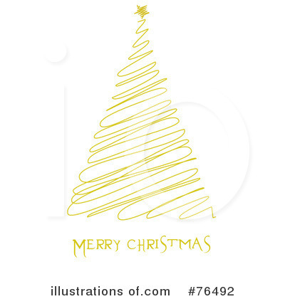 Royalty-Free (RF) Christmas Tree Clipart Illustration by Pams Clipart - Stock Sample #76492