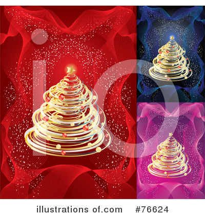 Royalty-Free (RF) Christmas Tree Clipart Illustration by MilsiArt - Stock Sample #76624