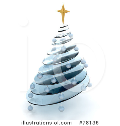 Royalty-Free (RF) Christmas Tree Clipart Illustration by KJ Pargeter - Stock Sample #78136