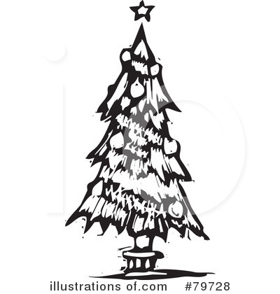 Royalty-Free (RF) Christmas Tree Clipart Illustration by xunantunich - Stock Sample #79728