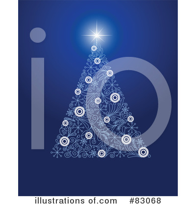 Royalty-Free (RF) Christmas Tree Clipart Illustration by Pushkin - Stock Sample #83068