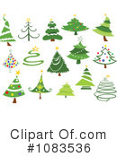 Christmas Trees Clipart #1083536 by yayayoyo