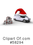 Christmas Van Clipart #58294 by KJ Pargeter