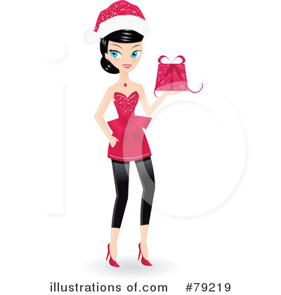 Christmas Girl Clipart #79219 by Melisende Vector