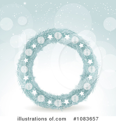 Royalty-Free (RF) Christmas Wreath Clipart Illustration by elaineitalia - Stock Sample #1083657