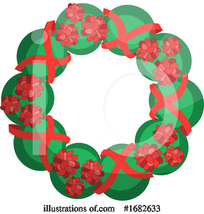 Royalty-Free (RF) Christmas Wreath Clipart Illustration by Morphart Creations - Stock Sample #1682633