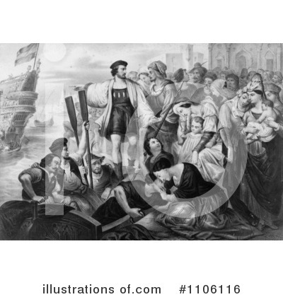 Royalty-Free (RF) Christopher Columbus Clipart Illustration by JVPD - Stock Sample #1106116