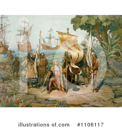 Royalty-Free (RF) Christopher Columbus Clipart Illustration by JVPD - Stock Sample #1106117