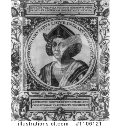 Royalty-Free (RF) Christopher Columbus Clipart Illustration by JVPD - Stock Sample #1106121
