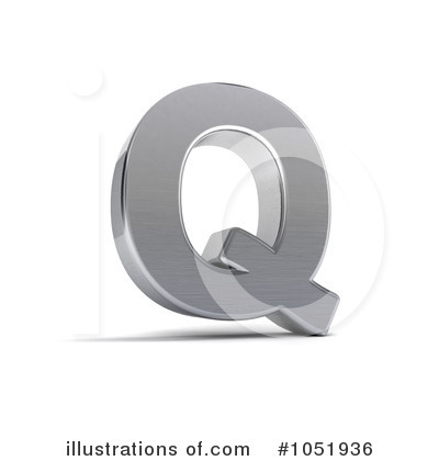 Royalty-Free (RF) Chrome Letter Clipart Illustration by stockillustrations - Stock Sample #1051936