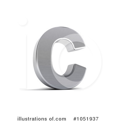 Royalty-Free (RF) Chrome Letter Clipart Illustration by stockillustrations - Stock Sample #1051937