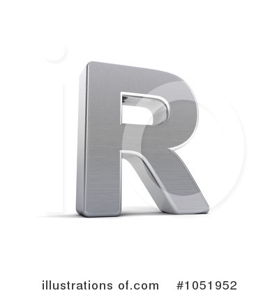 Royalty-Free (RF) Chrome Letter Clipart Illustration by stockillustrations - Stock Sample #1051952