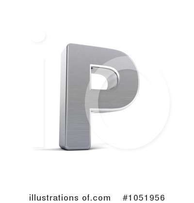 Royalty-Free (RF) Chrome Letter Clipart Illustration by stockillustrations - Stock Sample #1051956