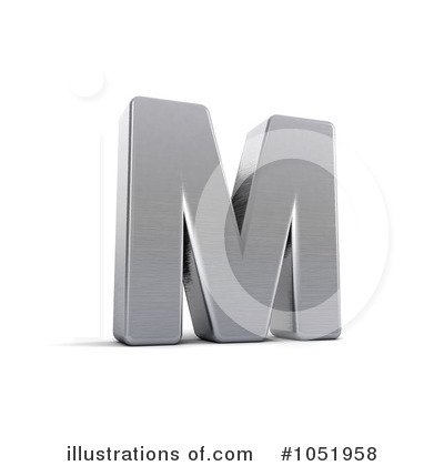 Chrome Letter Clipart #1051958 by stockillustrations