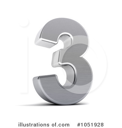 Royalty-Free (RF) Chrome Number Clipart Illustration by stockillustrations - Stock Sample #1051928