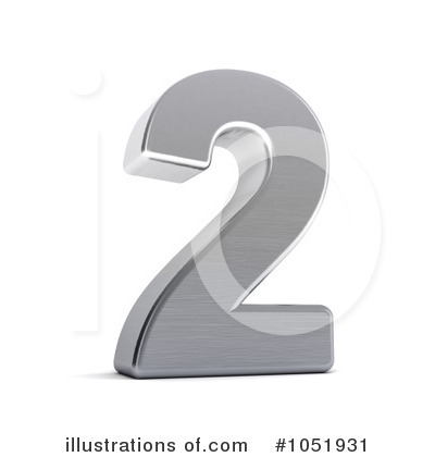 Chrome Number Clipart #1051931 by stockillustrations
