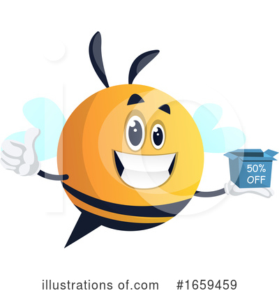 Royalty-Free (RF) Chubby Bee Clipart Illustration by Morphart Creations - Stock Sample #1659459