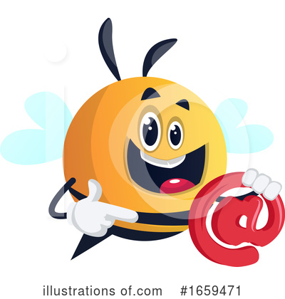 Royalty-Free (RF) Chubby Bee Clipart Illustration by Morphart Creations - Stock Sample #1659471