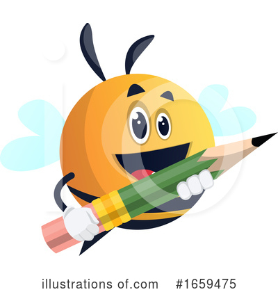Royalty-Free (RF) Chubby Bee Clipart Illustration by Morphart Creations - Stock Sample #1659475
