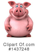 Chubby Pig Clipart #1437248 by Julos