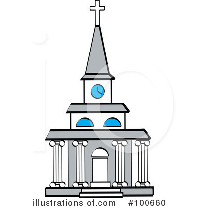 Royalty-Free (RF) Church Clipart Illustration by Andy Nortnik - Stock Sample #100660
