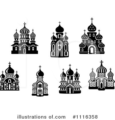 Royalty-Free (RF) Church Clipart Illustration by Vector Tradition SM - Stock Sample #1116358