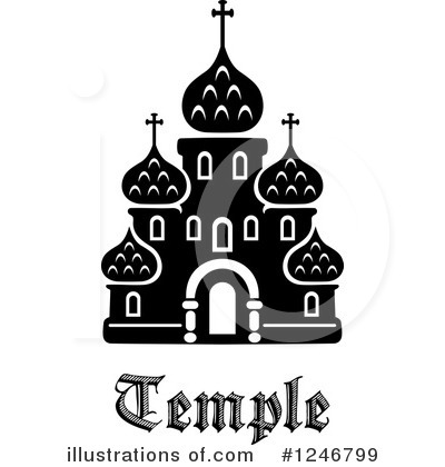 Royalty-Free (RF) Church Clipart Illustration by Vector Tradition SM - Stock Sample #1246799