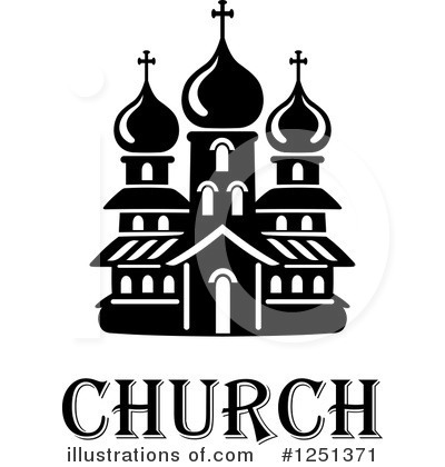 Royalty-Free (RF) Church Clipart Illustration by Vector Tradition SM - Stock Sample #1251371