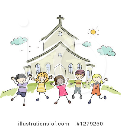 Royalty-Free (RF) Church Clipart Illustration by BNP Design Studio - Stock Sample #1279250
