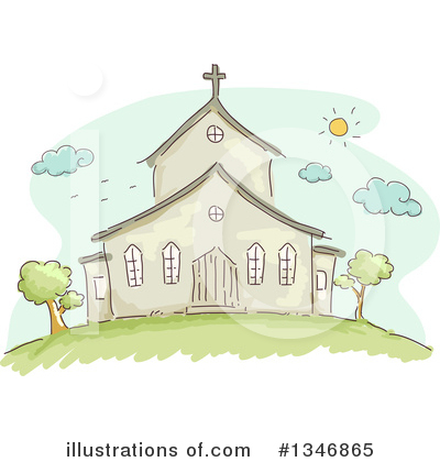 Royalty-Free (RF) Church Clipart Illustration by BNP Design Studio - Stock Sample #1346865