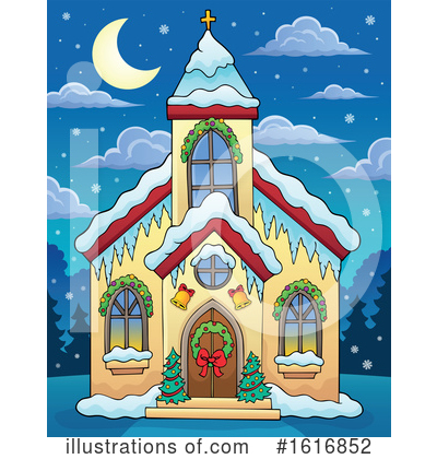 Royalty-Free (RF) Church Clipart Illustration by visekart - Stock Sample #1616852