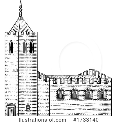 Cathedral Clipart #1733140 by AtStockIllustration