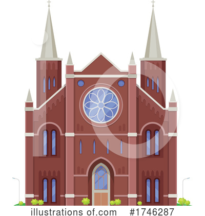 Royalty-Free (RF) Church Clipart Illustration by Vector Tradition SM - Stock Sample #1746287