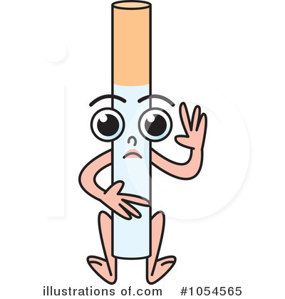 Royalty-Free (RF) Cigarette Clipart Illustration by Lal Perera - Stock Sample #1054565