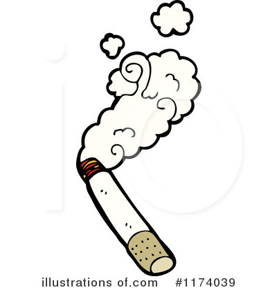 Royalty-Free (RF) Cigarette Clipart Illustration by lineartestpilot - Stock Sample #1174039